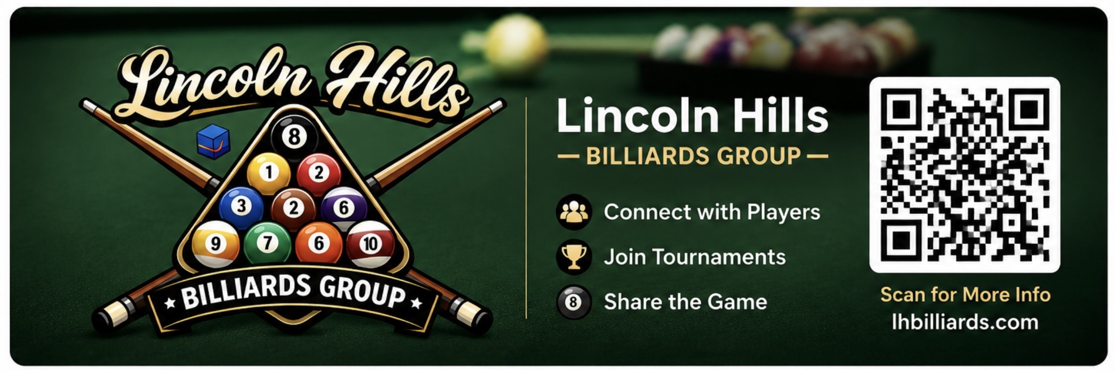 Lincoln Hills Billiards Group Website for the residents of Sun City Lincoln Hills, California.